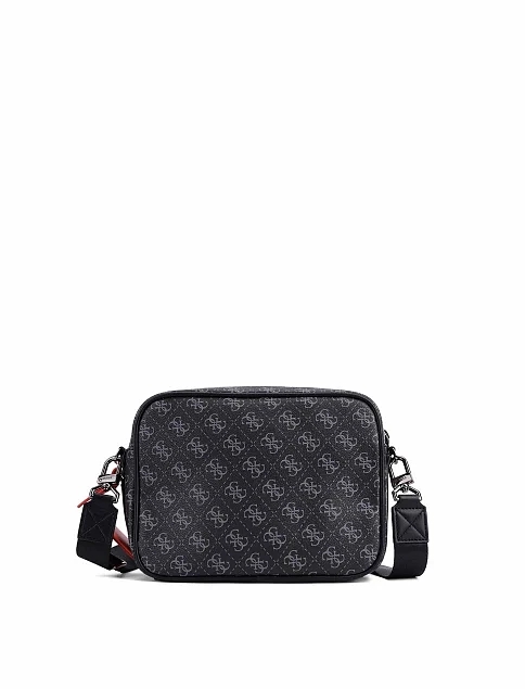 Чоловіча сумка через плече з екошкіри чорна - фото 3 - Miraton