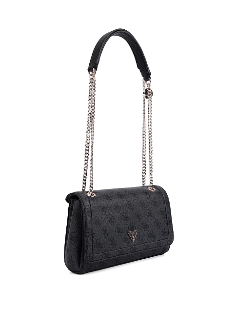 Жіноча сумка через плече з екошкіри чорна - фото 2 - Miraton