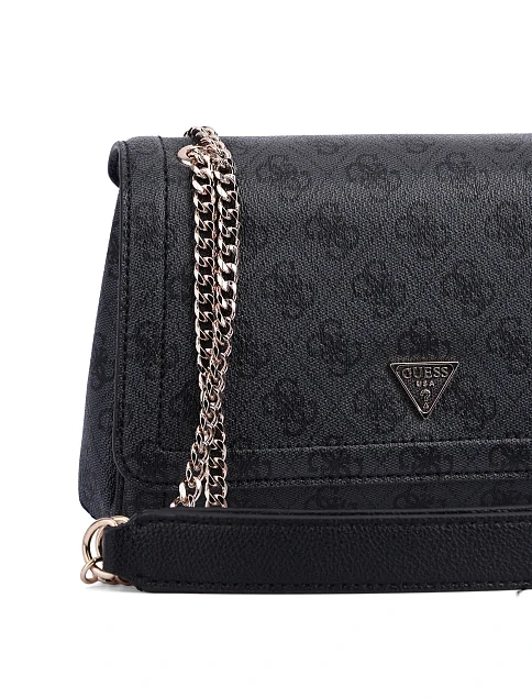 Жіноча сумка через плече з екошкіри чорна - фото 4 - Miraton