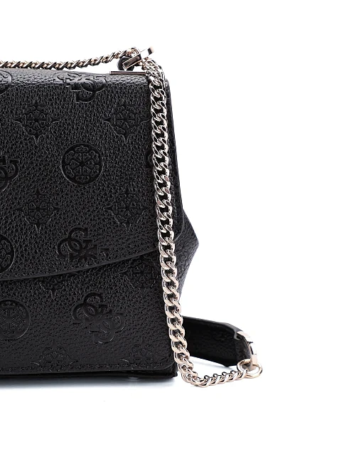 Женская сумка кросс-боди из экокожи черная - фото 4 - Miraton