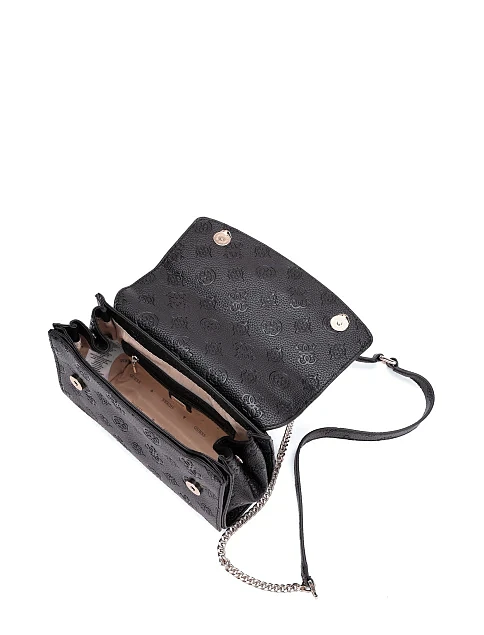 Женская сумка кросс-боди из экокожи черная - фото 6 - Miraton