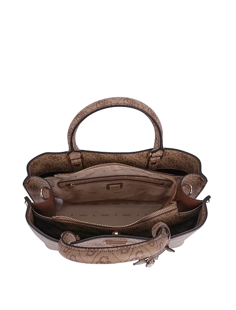 Женская сумка из экокожи бежевая - фото 6 - Miraton