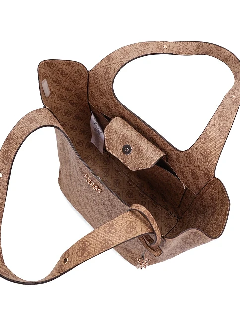 Женская сумка из экокожи бежевая - фото 7 - Miraton