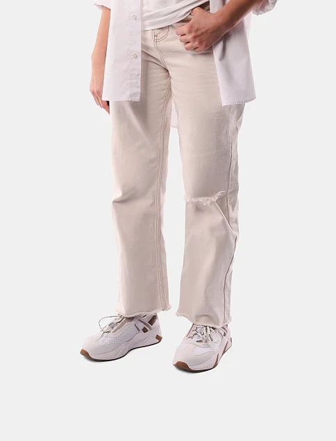 Женские кроссовки из экокожи белые - фото 7 - Miraton