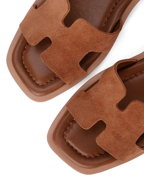 Жіночі сандалі велюрові бежеві - фото 6 - Miraton