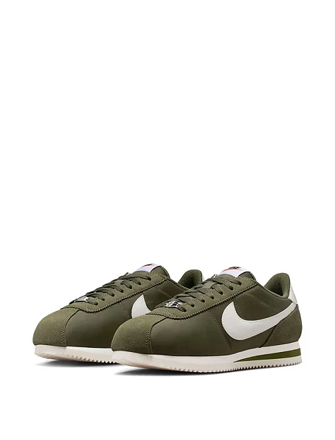 Женские кроссовки Nike W NIKE CORTEZ TXT кожаные зеленые - фото 3 - Miraton