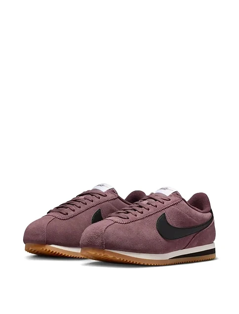 Женские кроссовки Nike W NIKE CORTEZ SUEDE кожаные коричневые - фото 3 - Miraton