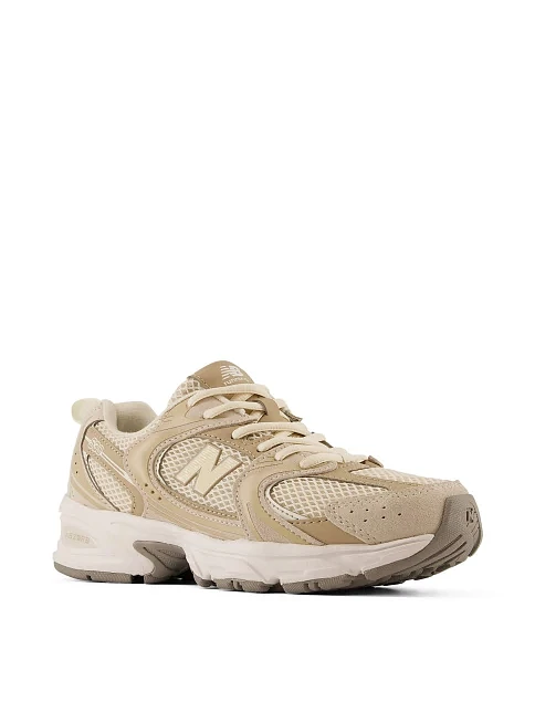 Женские кроссовки New Balance G5303QO кожаные бежевые - фото 2 - Miraton