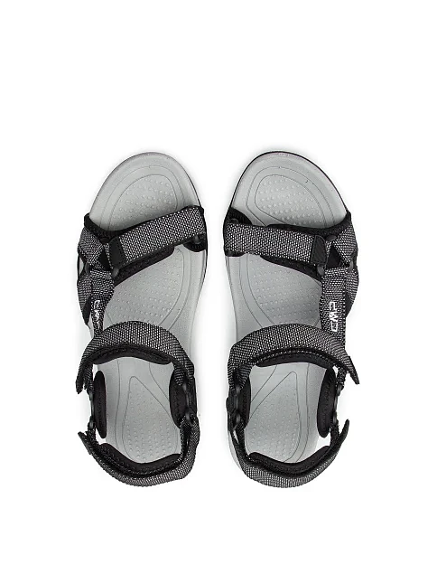 Мужские сандалии CMP HAMAL HIKING SANDAL из экокожи черные - фото 4 - Miraton