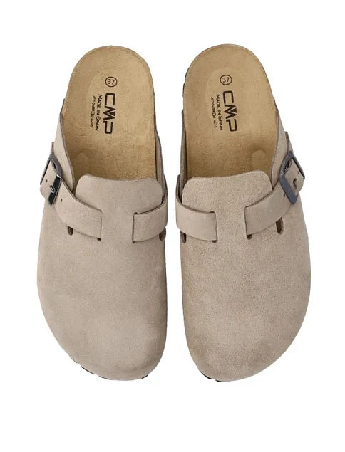 Женские сабо CMP NAVARRO SLIPPERS замшевые бежевые - фото 5 - Miraton