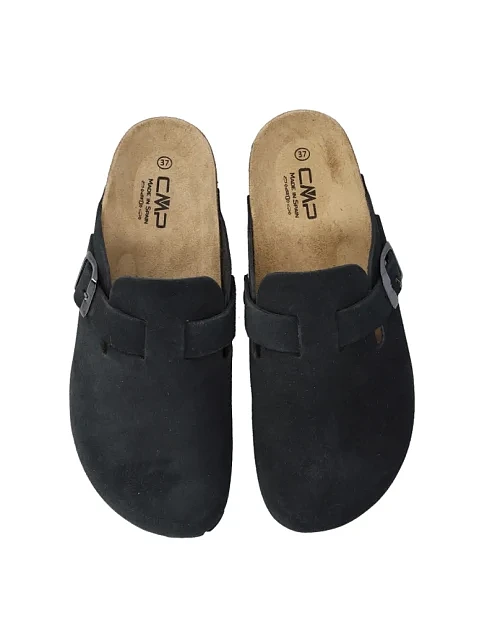 Жіночі сабо CMP NAVARRO SLIPPERS замшеві чорні - фото 4 - Miraton
