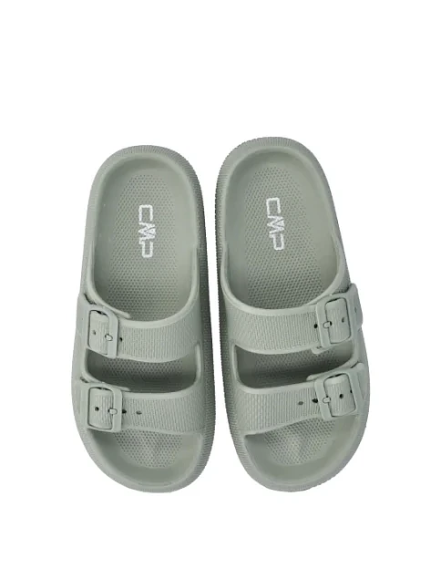Женские шлепанцы CMP BELEM SLIPPER резиновые зеленые - фото 4 - Miraton