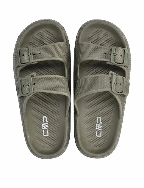 Чоловічі шльопанці CMP BELEM SLIPPER гумові зелені - фото 5 - Miraton
