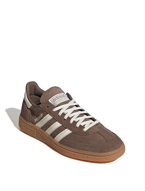 Женские кеды Adidas HANDBALL SPEZIAL кожаные коричневые - фото 2 - Miraton