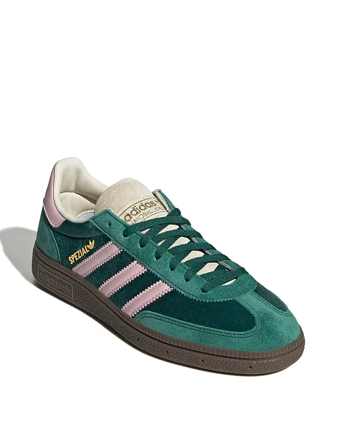 Женские кеды Adidas HANDBALL SPEZIAL кожаные зеленые - фото 3 - Miraton