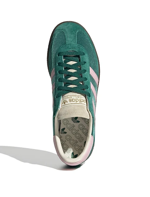 Женские кеды Adidas HANDBALL SPEZIAL кожаные зеленые - фото 5 - Miraton