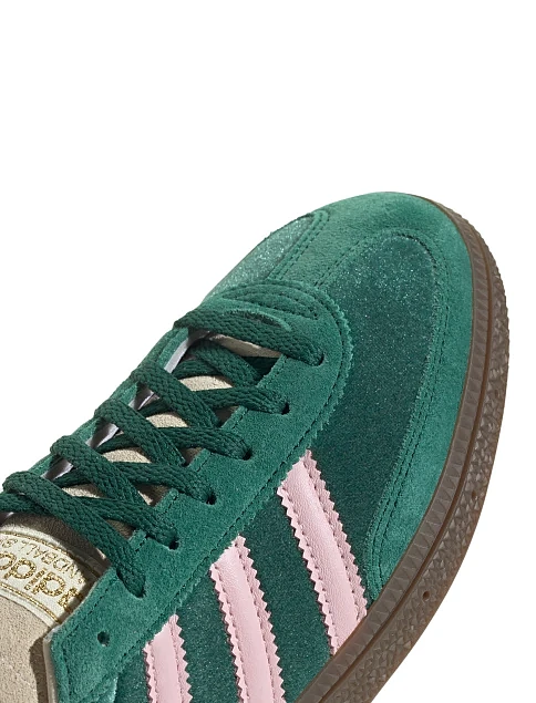 Женские кеды Adidas HANDBALL SPEZIAL кожаные зеленые - фото 7 - Miraton