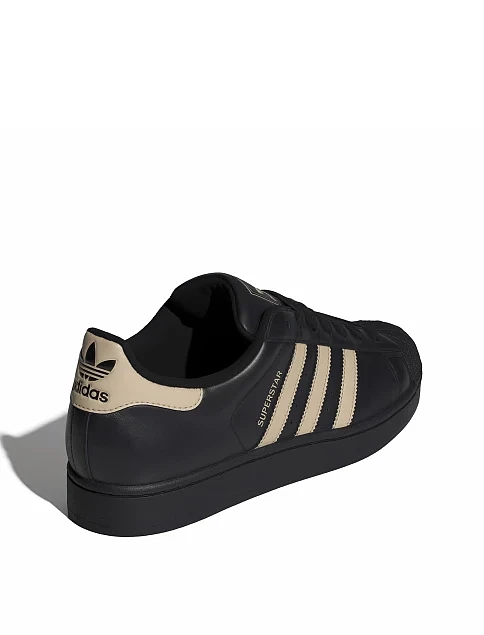 Мужские кеды Adidas SUPERSTAR II кожаные черные - фото 3 - Miraton