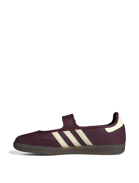 Жіночі кеди Adidas SAMBA JANE шкіряні бордові - фото 6 - Miraton