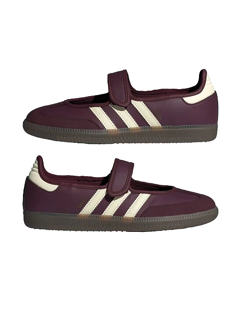 Жіночі кеди Adidas SAMBA JANE шкіряні бордові - фото 7 - Miraton
