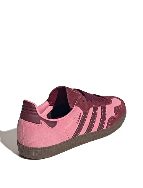 Женские кеды Adidas SAMBA OG кожаные розовые - фото 3 - Miraton