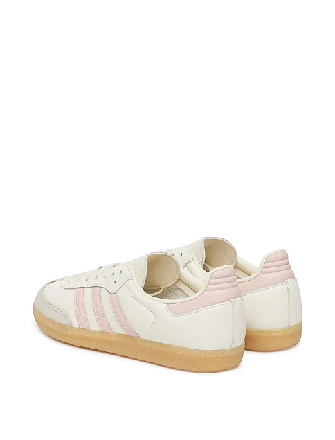 Жіночі кеди Adidas SAMBA OG шкіряні молочного кольору - фото 3 - Miraton