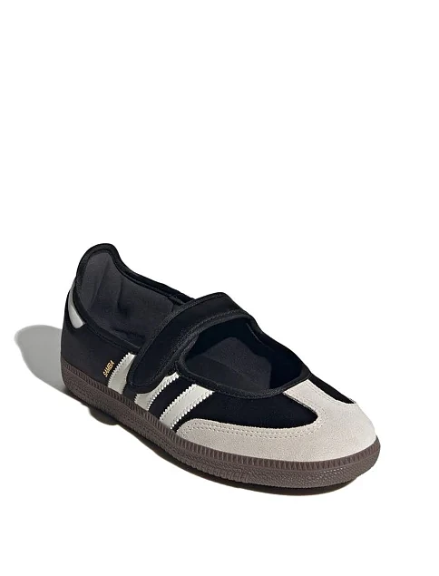 Женские кеды Adidas SAMBA JANE кожаные черные - фото 4 - Miraton