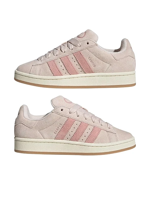Женские кеды Adidas CAMPUS 00s кожаные розовые - фото 6 - Miraton