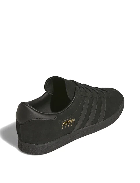Чоловічі кеди Adidas STADT шкіряні чорні - фото 3 - Miraton