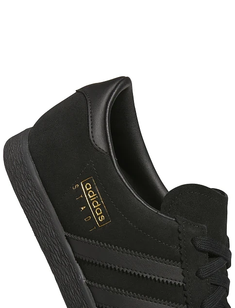 Чоловічі кеди Adidas STADT шкіряні чорні - фото 7 - Miraton