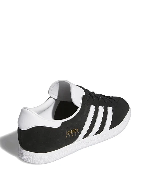 Мужские кеды Adidas STADT кожаные черные - фото 3 - Miraton