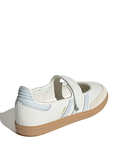 Женские кеды Adidas SAMBA JANE кожаные белые - фото 3 - Miraton