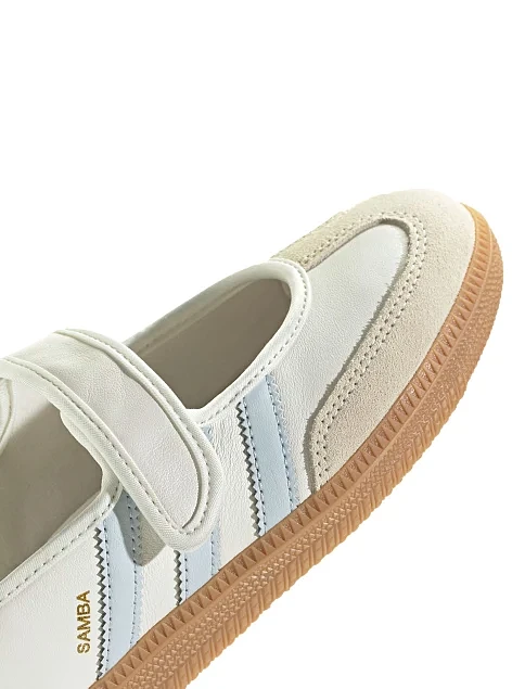 Женские кеды Adidas SAMBA JANE кожаные белые - фото 8 - Miraton