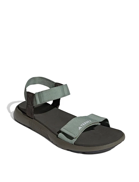 Мужские сандалии Adidas TERREX HYDROTERRA LIGHT текстильные зеленые - фото 4 - Miraton