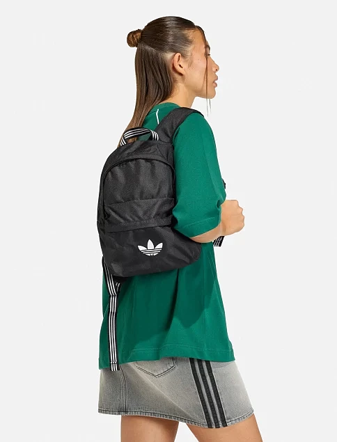 Рюкзак Adidas ADICOLOR S BP BLACK/WHITE чорний - фото 6 - Miraton