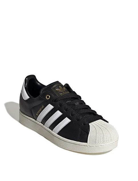 Мужские кеды Adidas SUPERSTAR II кожаные черные - фото 3 - Miraton
