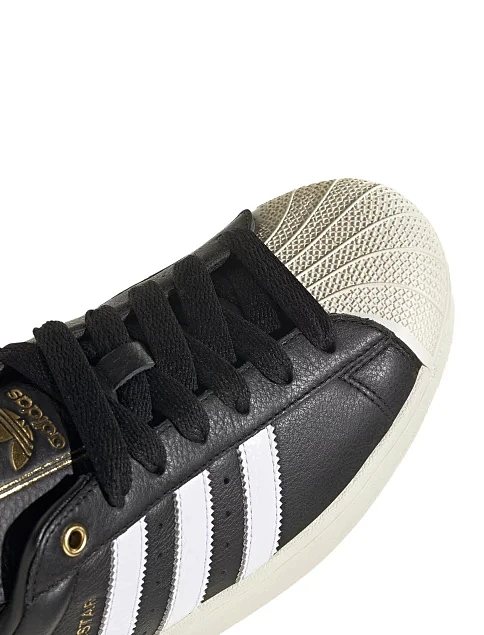 Мужские кеды Adidas SUPERSTAR II кожаные черные - фото 8 - Miraton