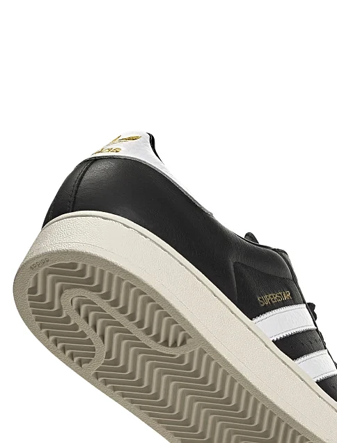 Мужские кеды Adidas SUPERSTAR II кожаные черные - фото 9 - Miraton