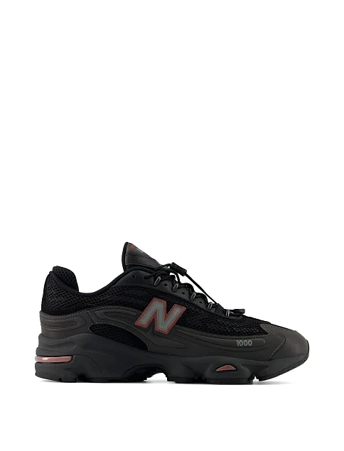Мужские кроссовки New Balance U100010A из экокожи черные - фото 1 - Miraton