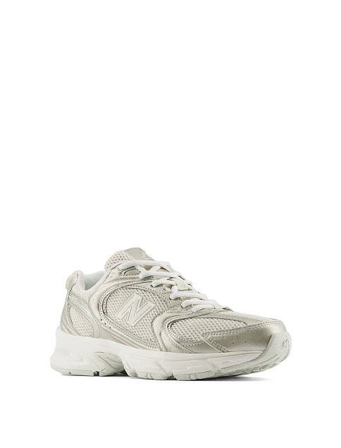 Женские кроссовки New Balance U5301Z0 из экокожи золотого цвета - фото 3 - Miraton