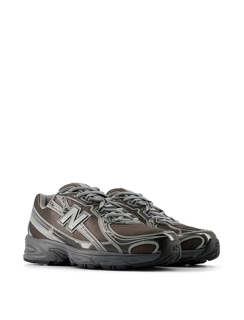 Мужские кроссовки New Balance U7407YI из экокожи серые - фото 4 - Miraton