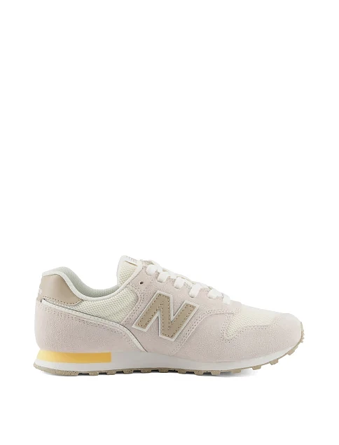 Женские кроссовки New Balance W373686 замшевые бежевые - фото 1 - Miraton