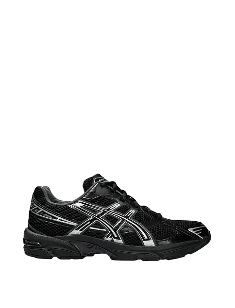 Мужские кроссовки Asics GEL-1130 из экокожи черные - фото 1 - Miraton