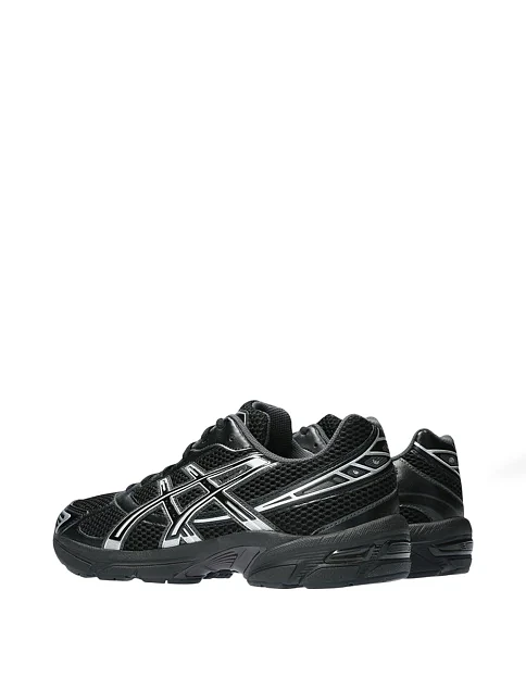 Мужские кроссовки Asics GEL-1130 из экокожи черные - фото 4 - Miraton