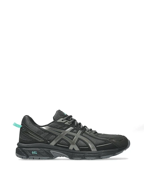 Мужские кроссовки Asics GEL-VENTURE 6 из экокожи черные - фото 1 - Miraton