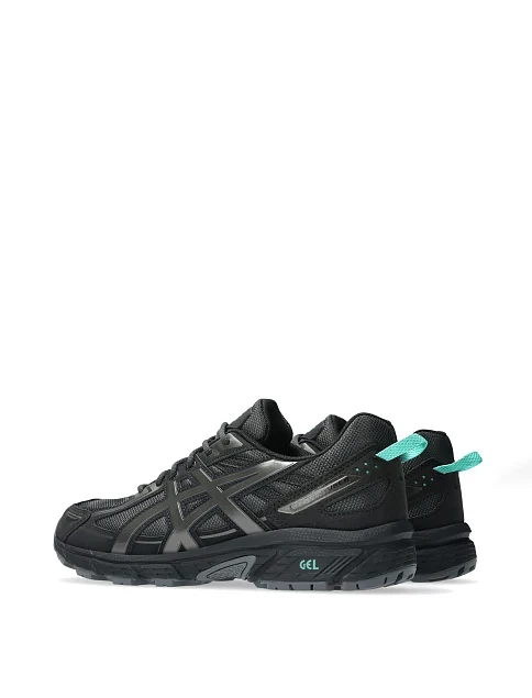 Мужские кроссовки Asics GEL-VENTURE 6 из экокожи черные - фото 4 - Miraton