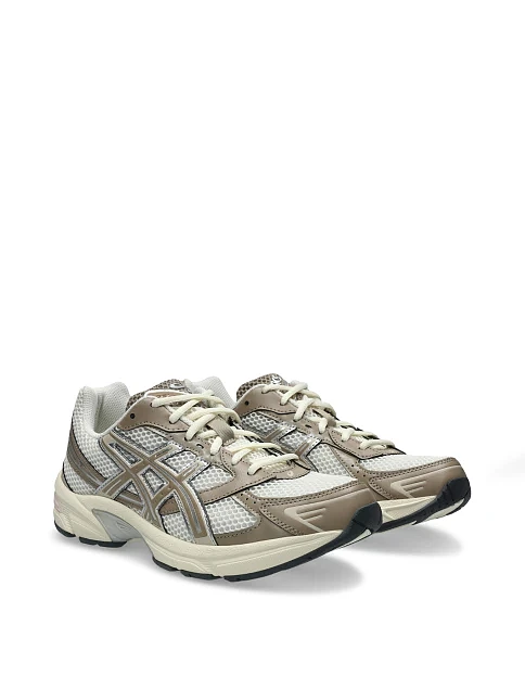 кроссовки Asics GEL-1130 из экокожи бежевые - фото 2 - Miraton