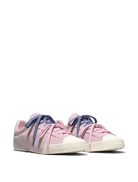 Женские кеды Converse Chuck Taylor Lo замшевые розовые - фото 3 - Miraton