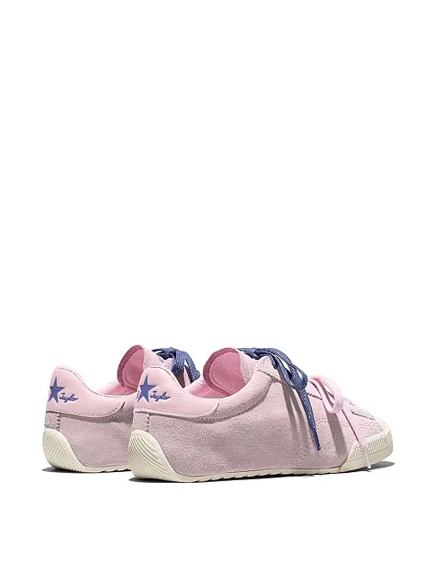 Женские кеды Converse Chuck Taylor Lo замшевые розовые - фото 4 - Miraton