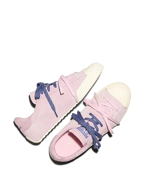 Женские кеды Converse Chuck Taylor Lo замшевые розовые - фото 5 - Miraton